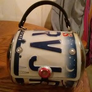 License plate purse( recycled texas tag )